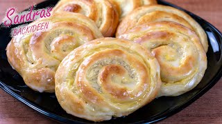 Puddingschnecken mit Vanille  VanillepuddingSchnecken [upl. by Athenian]