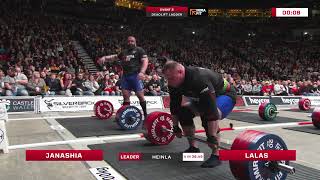 Europes Strongest Man Deadlift Ladder [upl. by Yanahs491]