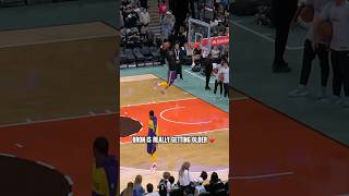 LeBron missed the dunk in warmups 😭 [upl. by Nas]