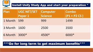 Best Quality Course with Affordable Price for UGC NET only on Unify Study ugcnet computerscience [upl. by Narmi57]