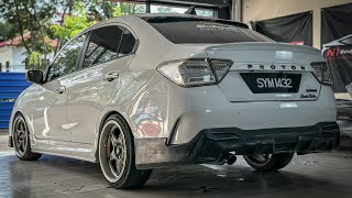 Proton Saga VVT Install Front Skirt AE and Rear Skirt D68 [upl. by Sanoj413]