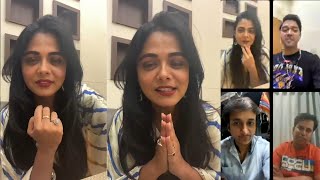 Prarthana Behere Live Video On Instagram With Shreyas Talpade And Vaibhav Tatwawadi [upl. by Yentihw]