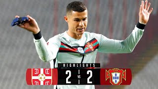 SERBIA VS PORTUGAL 22 RESUMEN ESPAÑOL Y GOLES  27032021  GOALS amp HIGHLIGHTS [upl. by Jegger807]