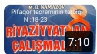 pifaqor teoreminin tətbiqi N2123namazov çalışmalar 8 ci sinif [upl. by Ecirad]