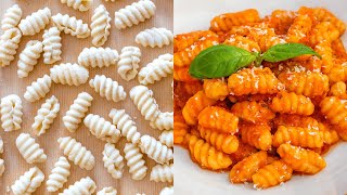 How to make Gnocchetti Pasta 2 Ingredients [upl. by Yelekalb]