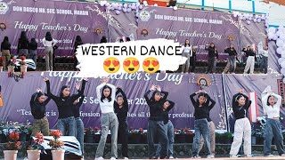 Western dance 😱🥵🤍  Teachers day  DBHSSMARAM  School dance [upl. by Kreda]