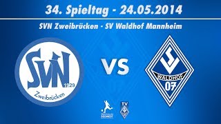 SVN Zweibrücken vs SV Waldhof Mannheim 07 34 Spieltag 1314 [upl. by Llesram310]