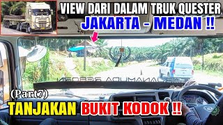 Naik Truk QUESTER  GWE 280 4 Muatan BESI Melewati Bukit Kodok Kirim Ke SIPIROK MEDAN Part7 [upl. by Brant]