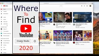 How To Find The Creator Studio in YouTubes New Format 2020 [upl. by Lorien]