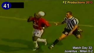 George Weah  46 goals in Serie A part 22 2546 Milan 19971999 [upl. by Civ268]