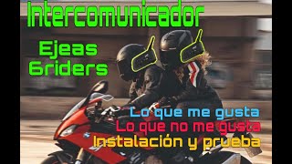 Intercomunicador Ejeas  Intercomunicador para moto  Ejeas 6 riders Reseña [upl. by Ofella234]