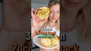 Herzhafte Blätterteig Rosen  3 Zutaten Rezept mit Zucchini [upl. by Khalsa]