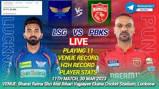 🔴LIVE LSG vs PBKS Live Prediction  LKN vs PBKS  Lucknow vs Punjab 11th IPL LIVE [upl. by Inaj]