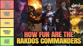 Which Rakdos Commander Is The Most Fun  EDH Tier List  MTG [upl. by Thain188]