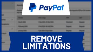 How to Remove Limitations on PayPal [upl. by Olympium496]