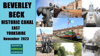 BEVERLEY BECK  12th Century Medieval Canal in East Yorkshire November 2023 [upl. by Esihcoc]