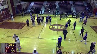 Portsmouth High School vs Merrimack High School Mens Varsity Basketball [upl. by Yentihw]