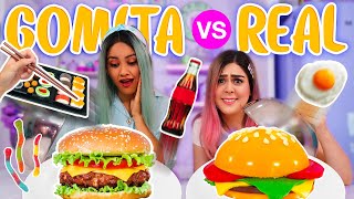 COMIDA DE GOMITA VS COMIDA REAL  MIS PASTELITOS [upl. by Anoj]