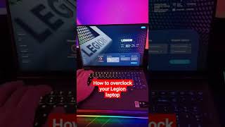 How to overclock your Lenovo Legion Gaming laptop [upl. by Sirrah]