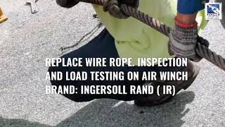 Inspection amp Load Testing on Ingersoll Rand Air Winch  Air Tugger [upl. by Kieran]