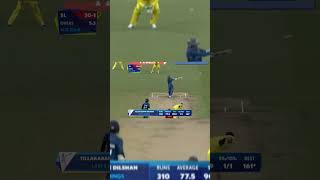 Dilshan hit 6 four in Mitchell Johnson over 😂🔥🏏🏏 dilshan mitchelljohnson viralshorts cricket [upl. by Sucramaj]