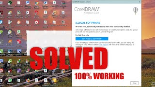 Illegal Software  Corel Draw X7 Fix  Easy Method [upl. by Enilemme910]