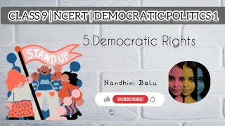 Democratic politics 1 Class 9 Ncertchapter 5  Democratic rights  Tamil [upl. by Drofhsa]