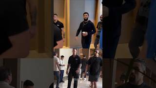 Khamzat Chimaev amp Robert Whittaker arrive in Abu Dhabi for UFC 308 [upl. by Rissa]