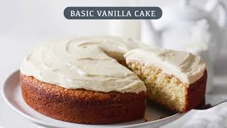 Basic Vanilla Cake 8 inch single layer [upl. by Retse804]