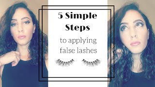 HOW TO Apply False Lashes  Ardell Demi Wispies [upl. by Ymme98]