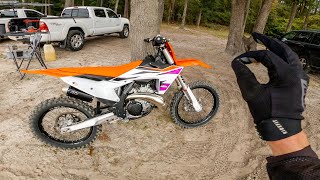 First Ride on 2024 KTM 250 SX [upl. by Yroj]