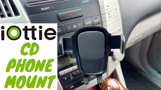 iOttie Easy One Touch 5 CD Player Phone Mount REVIEW  The BEST Phone Mount For Your Car [upl. by Iadam973]