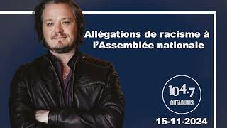 Allégations de racisme à l’Assemblée nationale [upl. by Ttirb]