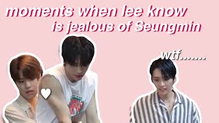 moments when lee know is jealous of seungmin [upl. by Amling911]