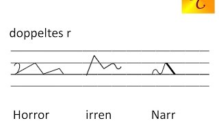 Stenografie lernen  Lektion 18  au doppeltes r  Dominique Clarier [upl. by Ardnoek]