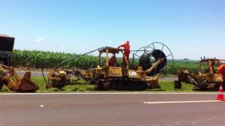 Valetadeira FT115  Instaladora de Cabos de Fibra óptica em rodovias [upl. by Ferrand]