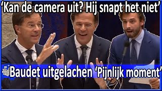 Thierry Baudet Pijnlijk uitgelachen v Mark Rutte Hij snapt het niet kan de camera uit APB 2018 [upl. by Aztilem]