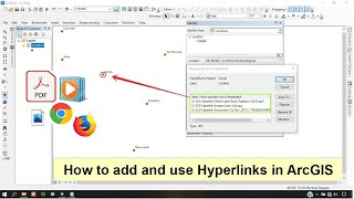 How to add and use Hyperlinks in ArcGIS [upl. by Knowles]