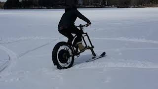 Fat Bike Ski on LaMere Electric Fat Bike so Awesome [upl. by Ahseim]