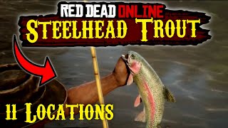 Steelhead Trout 11 Best Locations in Red Dead Online Guide and Tips [upl. by Trudie]