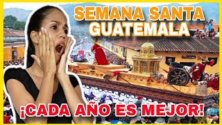 Así se vivió SEMANA SANTA📿 en GUATEMALA🇬🇹Cada AÑO son MEJORES las PROCESIONES😱Cubana reacciona [upl. by Tome]