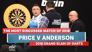 THE MOST DISCUSSED MATCH OF 2018  Price v Anderson  2018 Grand Slam of Darts Final [upl. by Silsby]