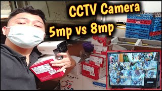 CCTV Camera 5 and 8 Megapixel 4K comparison [upl. by Aryt]