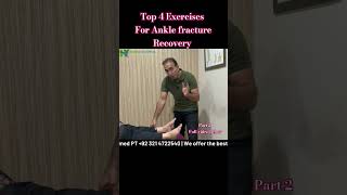 Top 4 Exercises for Ankle stiffness Ankle fracture Recovery and painful ankle tipsphysiotherapy [upl. by Lucier824]