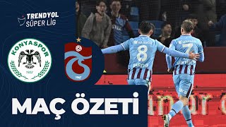 KONYASPOR  TRABZONSPOR MAÇ ÖZETİ｜TRENDYOL SÜPER LİG  202324 [upl. by Halette]