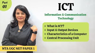 Information amp Communication Technology ICT  NTA UGC NET Paper 1 Syllabus  Part 1 [upl. by Caresse173]