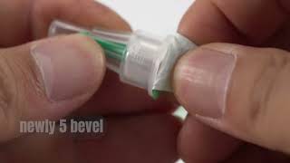 EasyThru Safety Insulin pen needle Product Introduction [upl. by Odirfliw274]