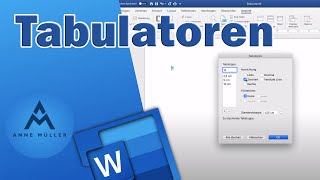 Tabulatoren  Word Tutorial 002 [upl. by French]