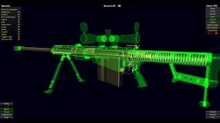 Barrett M107 Sniper Rifle Operation World of Guns [upl. by Wash301]