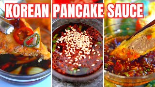 3 EASY Korean Pancake Dipping Sauce Recipe SECRET to DELICIOUS Korean Pancakes at home 간장양념장 3종 [upl. by Etnoval349]